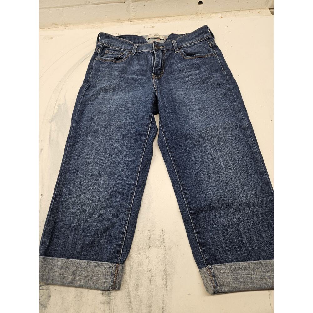 Levi's Jeans 5 Pocket Clam Digger Medium Wash Blue Denim Mid Rise Capri Womens 4